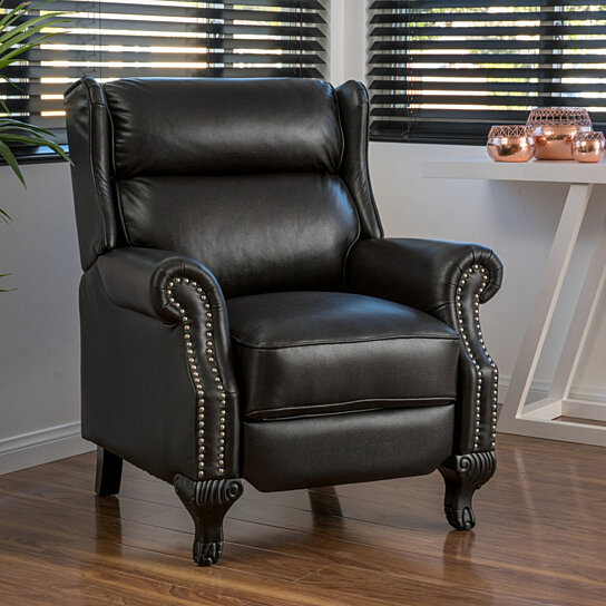 Curtis Leather Recliner Club Chair